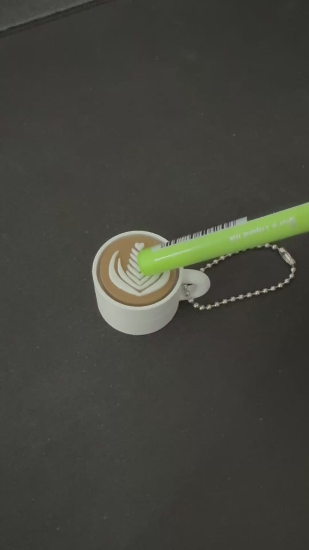 Coffee cup clicker fidget